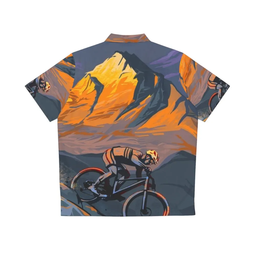 Adventurous Mountain Biker Hawaiian Shirt